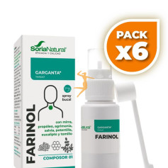 Pack 6x COMPOSOR 1 FARINOL 50ML SORIA NATURAL