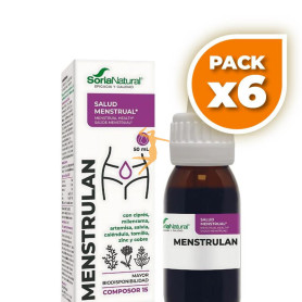 Pack 6x COMPOSOR 15 MENSTRULAN 50ML SORIA NATURAL
