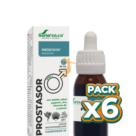 Pack 6x COMPOSOR 10 PROSTASOR 50ML SORIA NATURAL