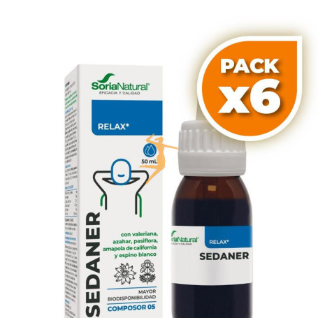 Pack 6x COMPOSOR 05 SEDANER 50ML SORIA NATURAL