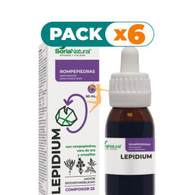 Pack 6x COMPOSOR 25 LEPIDIUM 50ML SORIA NATURAL