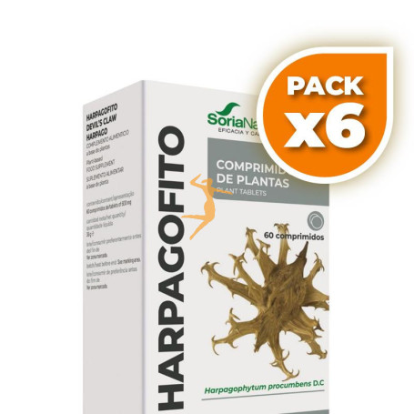 Pack 6x HARPAGOFITO 60 COMPRIMIDOS SORIA NATURAL