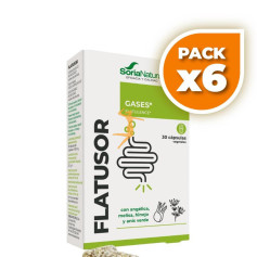 Pack 6x FLATUSOR 30 CÁPSULAS SORIA NATURAL