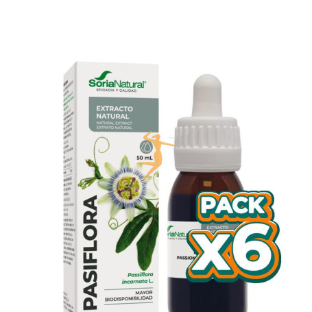 Pack 6x EXTRACTO DE PASIFLORA 50ML SORIA NATURAL