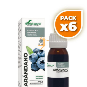 Pack 6x EXTRACTO DE ARÁNDANO 50ML SORIA NATURAL