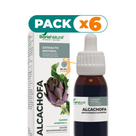 Pack 6x EXTRACTO DE ALCACHOFA 50ML SORIA NATURAL