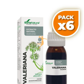 Pack 6x EXTRACTO DE VALERIANA 50ML SORIA NATURAL