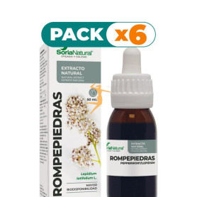 Pack 6x EXTRACTO DE ROMPEPIEDRAS 50ML SORIA NATURAL