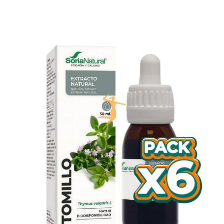 Pack 6x EXTRACTO DE TOMILLO 50ML SORIA NATURAL