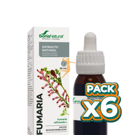 Pack 6x EXTRACTO DE FUMARIA 50ML SORIA NATURAL