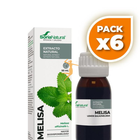 Pack 6x EXTRACTO DE MELISA 50ML SORIA NATURAL