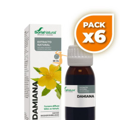 Pack 6x EXTRACTO DE DAMIANA 50ML SORIA NATURAL