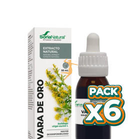 Pack 6x EXTRACTO DE VARA DE ORO 50ML SORIA NATURAL