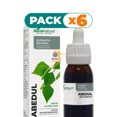 Pack 6x EXTRACTO DE ABEDUL 50ML SORIA NATURAL