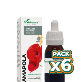 Pack 6x EXTRACTO DE AMAPOLA 50ML SORIA NATURAL