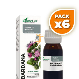 Pack 6x EXTRACTO DE BARDANA 50ML SORIA NATURAL