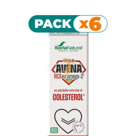 Pack 6x BEBIDA ECOLÓGICA DE AVENA RICA EN OMEGA 3 1L SORIA NATURAL