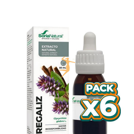 Pack 6x EXTRACTO DE REGALIZ 50ML SORIA NATURAL