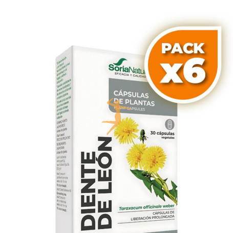 Pack 6x DIENTE DE LEÓN 30 CÁPSULAS SORIA NATURAL