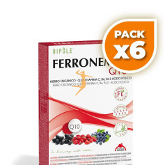 Pack 6x FERRONEMIS Q10 20 AMPOLLAS INTERSA