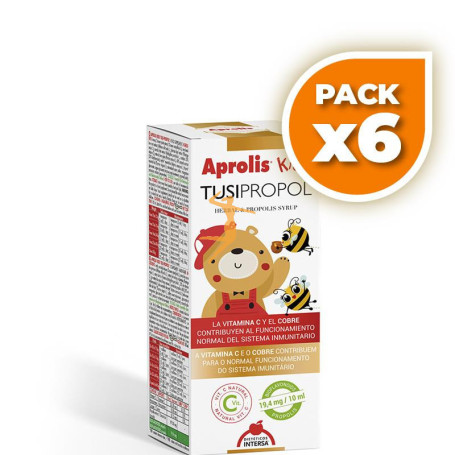 Pack 6x APROLIS KIDS TUSI-PROPOL 105Ml. INTERSA