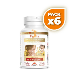Pack 6x ACEITE VEGETAL DE PERILLA BIO 120 PERLAS INTERSA