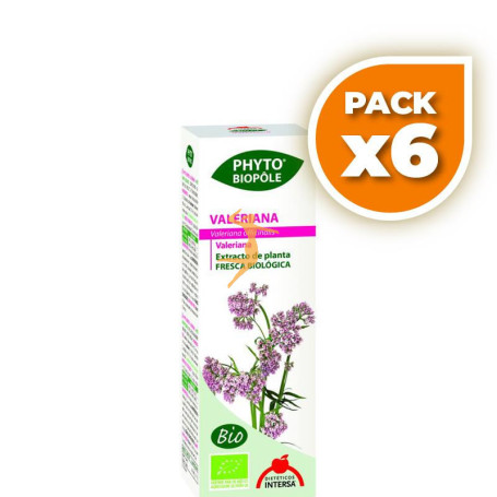 Pack 6x PHYTO-BIOPOLE VALERIANA BIO 50Ml. INTERSA