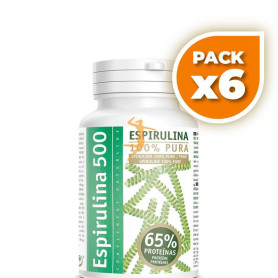 Pack 6x ESPIRULINA 500 180 COMPRIMIDOS INTERSA