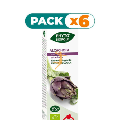 Pack 6x PHYTO-BIOPOLE ALCACHOFA BIO 50Ml. INTERSA