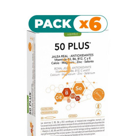 Pack 6x JALEA 50 PLUS 20 AMPOLLAS INTERSA