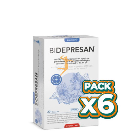 Pack 6x BIDEPRESAN BIO 20 AMPOLLAS INTERSA