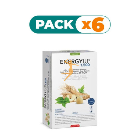 Pack 6x ENERGY UP 1500 20 AMPOLLAS INTERSA LABS