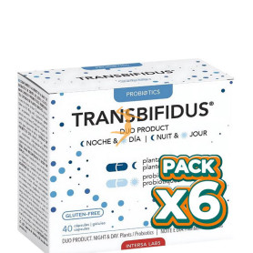 Pack 6x TRANSBIFIDUS DÚO NOCHE Y DÍA 40 CÁPSULAS INTERSA