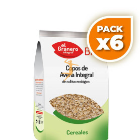 Pack 6x COPOS DE AVENA INTEGRALES BIO 500Gr. EL GRANERO