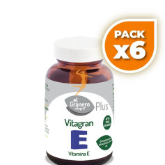 Pack 6x VITAGRAN VITAMINA E FORTE 100 PERLAS EL GRANERO