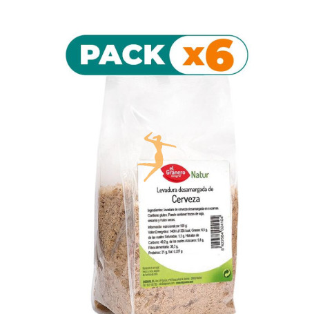 Pack 6x LEVADURA DESAMARGADA DE CERVEZA 150Gr. EL GRANERO