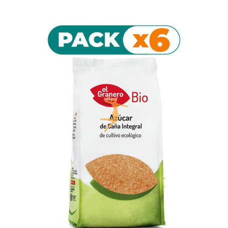 Pack 6x AZUCAR DE CAÑA INTEGRAL BIO 1Kg. EL GRANERO