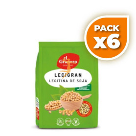 Pack 6x LECIGRAN LECITINA DE SOJA NO GMO 500 Gr. EL GRANERO