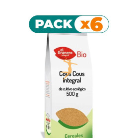 Pack 6x COUS COUS INTEGRAL BIO 500Gr. EL GRANERO