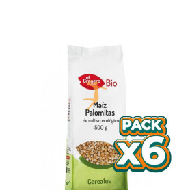 Pack 6x MAÍZ GRANO PALOMITAS BIO 500Gr. EL GRANERO