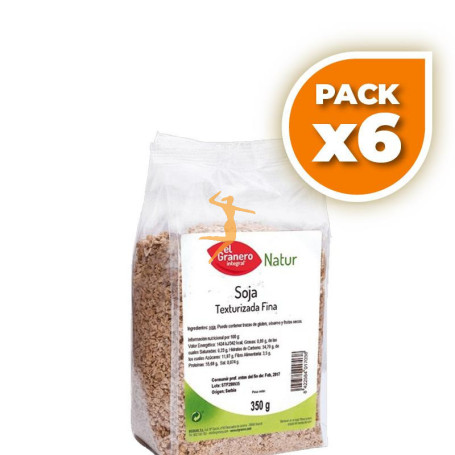 Pack 6x SOJA TEXTURIZADA FINA 350Gr. EL GRANERO