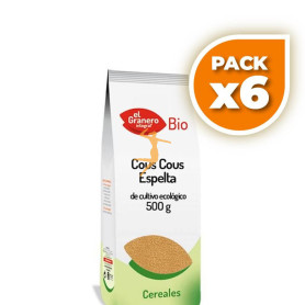 Pack 6x COUS COUS DE ESPELTA BIO 500Gr. EL GRANERO