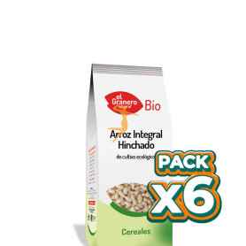 Pack 6x ARROZ INTEGRAL HINCHADO FAMILIAR BIO 250Gr. EL GRANERO
