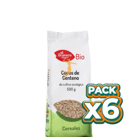 Pack 6x COPOS DE CENTENO BIO 500Gr. EL GRANERO