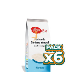 Pack 6x HARINA DE CENTENO INTEGRAL 500Gr. EL GRANERO