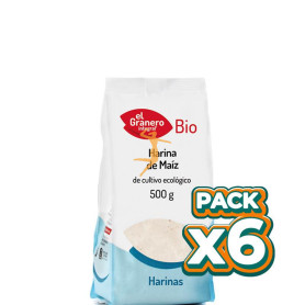 Pack 6x HARINA DE MAÍZ BIO 500Gr. EL GRANERO