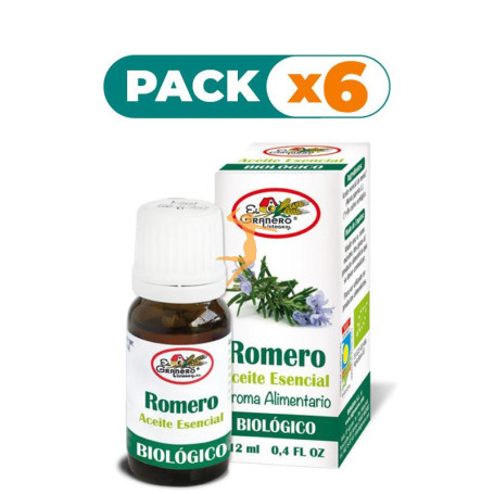 Pack 6x ACEITE ESENCIAL DE ROMERO BIO 12Ml. EL GRANERO