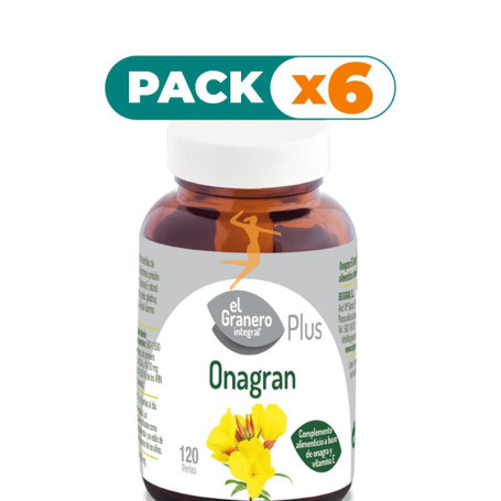 Pack 6x ONAGRAN 120 PERLAS ACEITE DE ONAGRA EL GRANERO