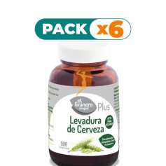 Pack 6x LEVADURA DE CERVEZA 500 COMPRIMIDOS EL GRANERO