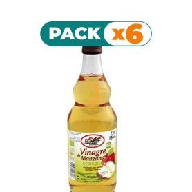 Pack 6x VINAGRE DE MANZANA (CRISTAL) BIO 750Ml. EL GRANERO